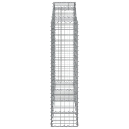 Schanskorven 20 st gewelfd 200x50x160/180 cm ijzer 20 200 x 50 x 160/180 cm