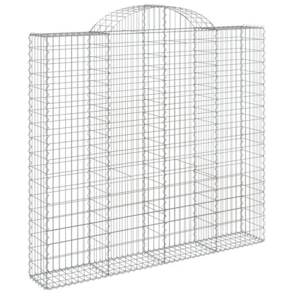 Schanskorven 4 st gewelfd 200x50x180/200 cm ijzer 4 200 x 50 x 180/200 cm