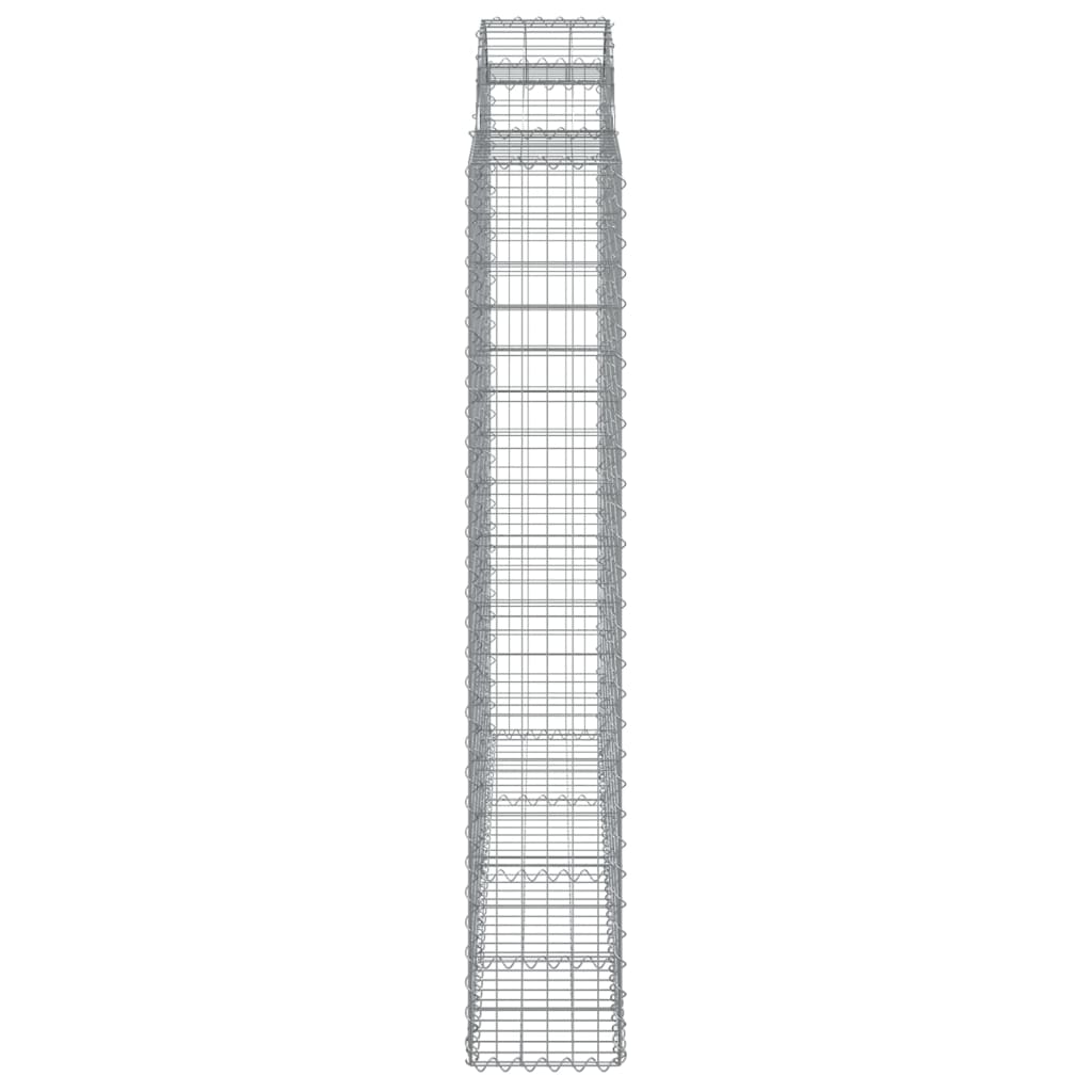 Schanskorven 4 st gewelfd 200x50x180/200 cm ijzer 4 200 x 50 x 180/200 cm