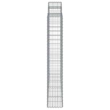 Schanskorven 4 st gewelfd 200x50x180/200 cm ijzer 4 200 x 50 x 180/200 cm