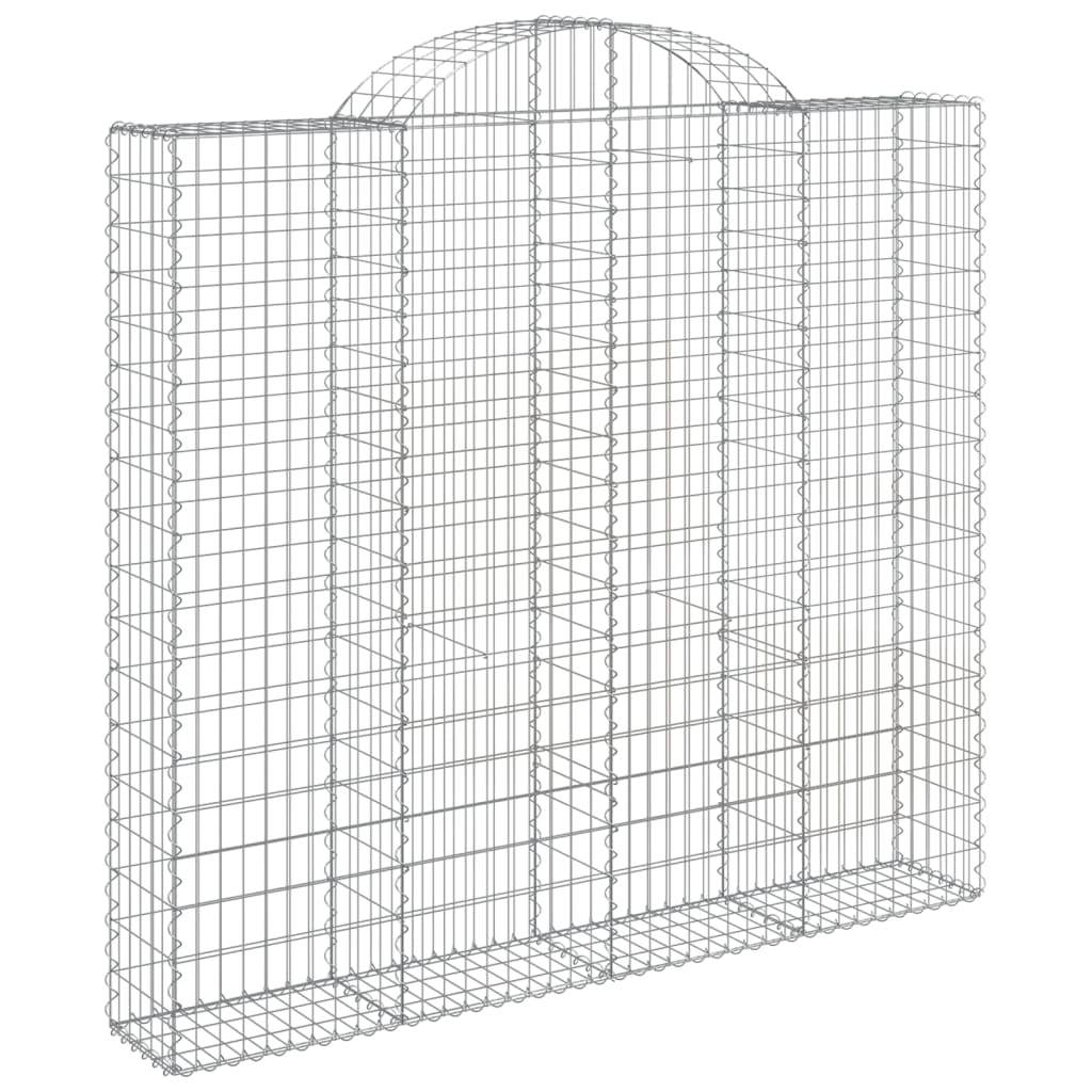 Schanskorven 6 st gewelfd 200x50x180/200 cm ijzer 6 200 x 50 x 180/200 cm