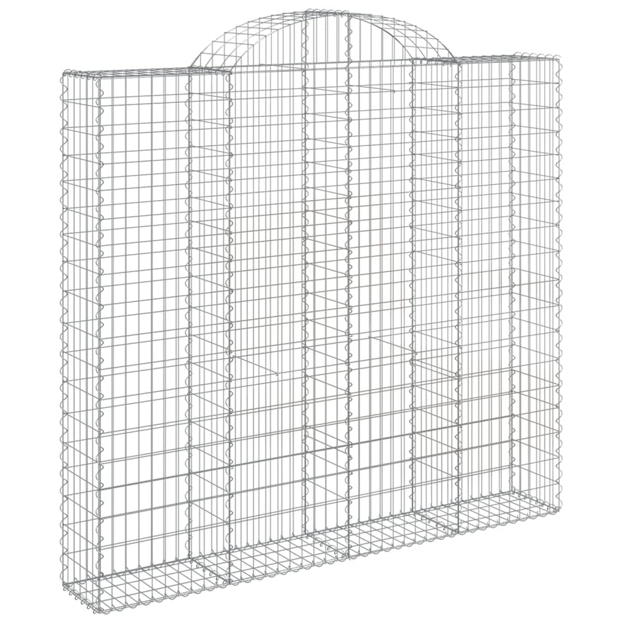 Schanskorven 6 st gewelfd 200x50x180/200 cm ijzer 6 200 x 50 x 180/200 cm