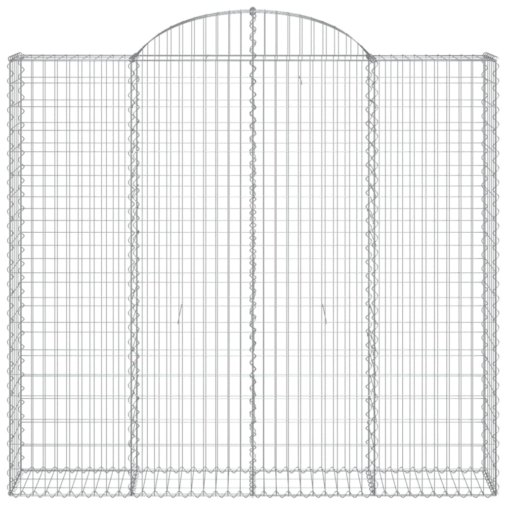 Schanskorven 6 st gewelfd 200x50x180/200 cm ijzer 6 200 x 50 x 180/200 cm