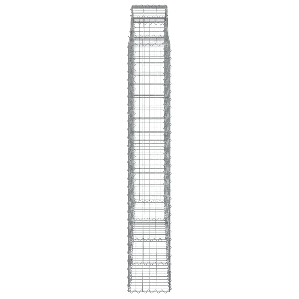 Schanskorven 6 st gewelfd 200x50x180/200 cm ijzer 6 200 x 50 x 180/200 cm