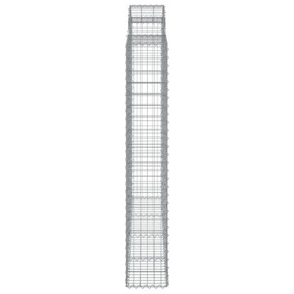 Schanskorven 6 st gewelfd 200x50x180/200 cm ijzer 6 200 x 50 x 180/200 cm