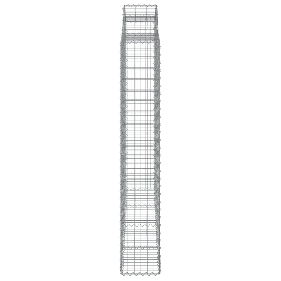 Schanskorven 6 st gewelfd 200x50x180/200 cm ijzer 6 200 x 50 x 180/200 cm