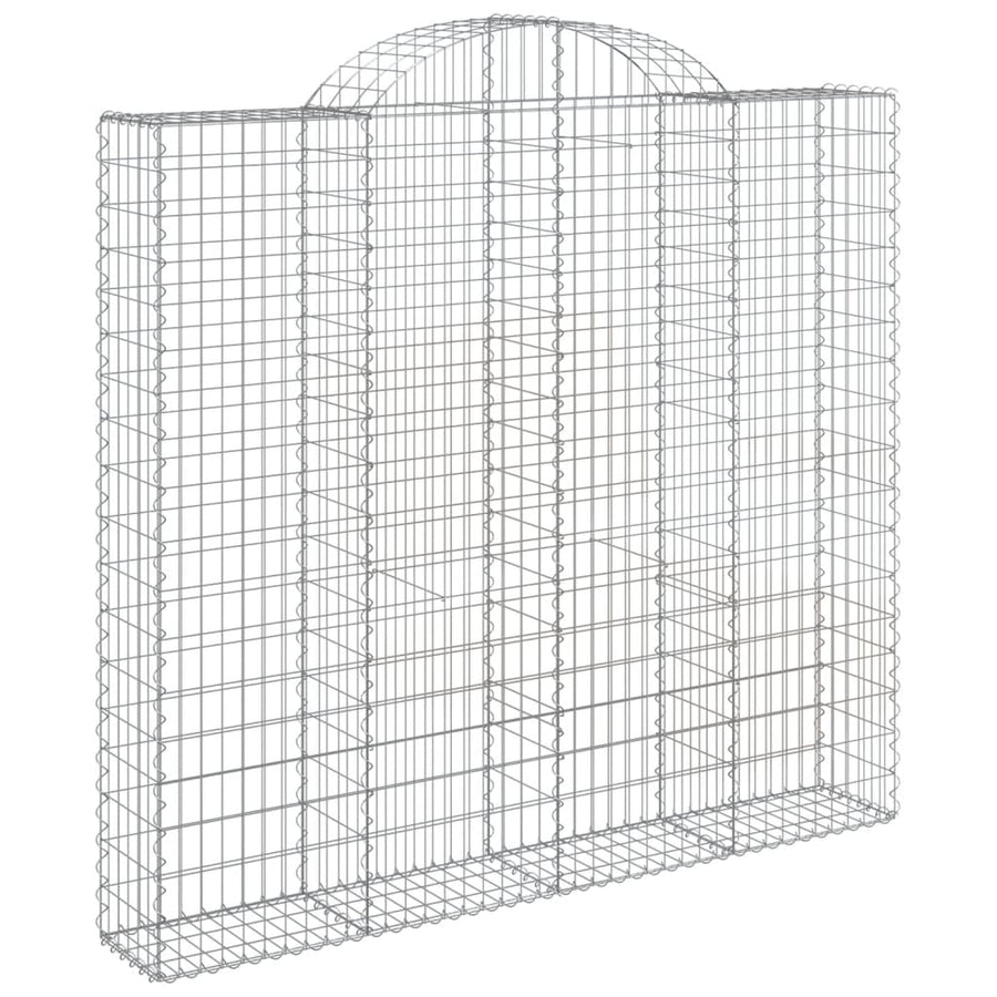 Schanskorven 7 st gewelfd 200x50x180/200 cm ijzer 7 200 x 50 x 180/200 cm