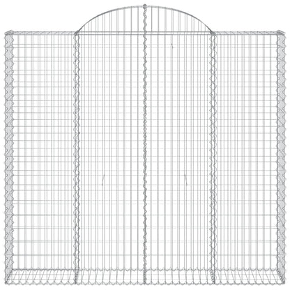 Schanskorven 7 st gewelfd 200x50x180/200 cm ijzer 7 200 x 50 x 180/200 cm
