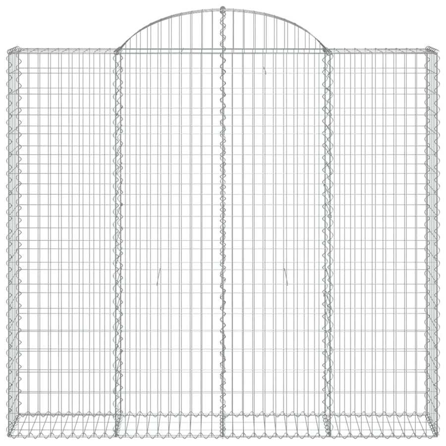 Schanskorven 7 st gewelfd 200x50x180/200 cm ijzer 7 200 x 50 x 180/200 cm