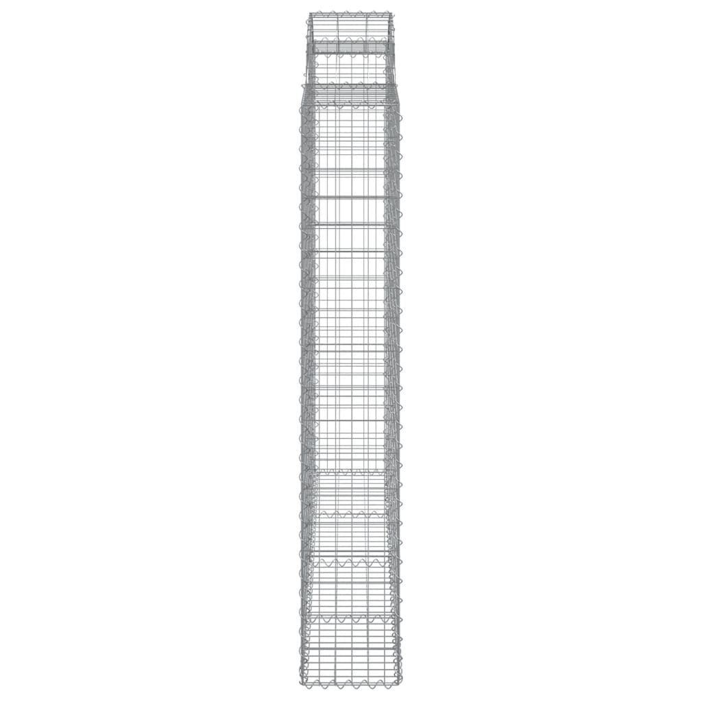 Schanskorven 7 st gewelfd 200x50x180/200 cm ijzer 7 200 x 50 x 180/200 cm
