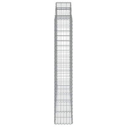 Schanskorven 7 st gewelfd 200x50x180/200 cm ijzer 7 200 x 50 x 180/200 cm