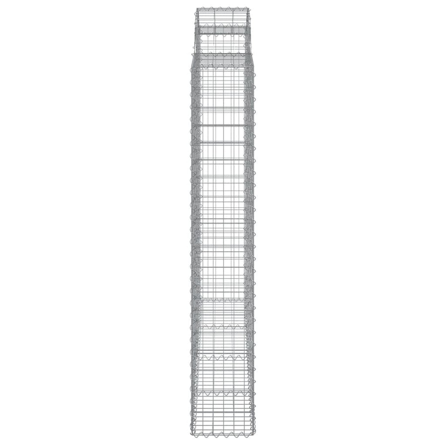 Schanskorven 7 st gewelfd 200x50x180/200 cm ijzer 7 200 x 50 x 180/200 cm