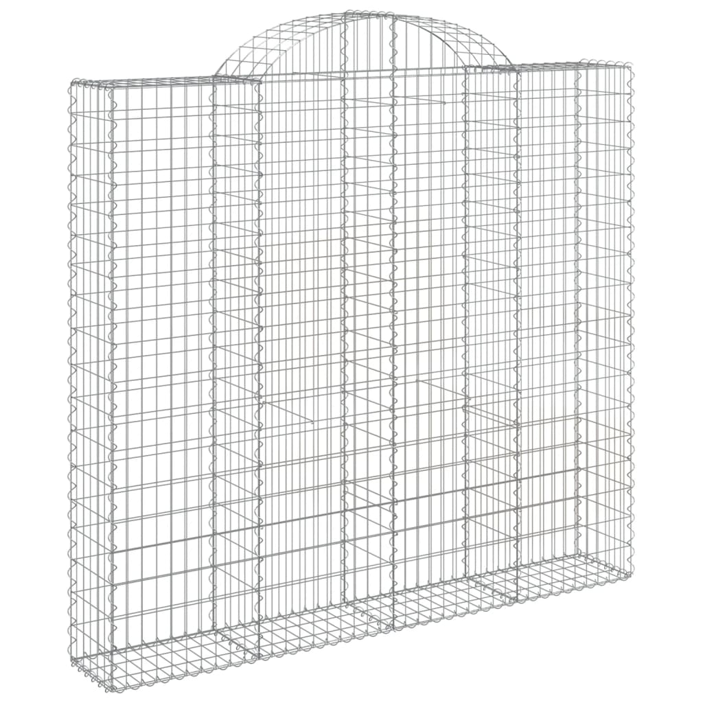 Schanskorven 9 st gewelfd 200x50x180/200 cm ijzer 9 200 x 50 x 180/200 cm