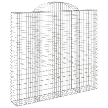 Schanskorven 9 st gewelfd 200x50x180/200 cm ijzer 9 200 x 50 x 180/200 cm