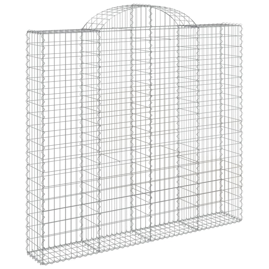 Schanskorven 9 st gewelfd 200x50x180/200 cm ijzer 9 200 x 50 x 180/200 cm