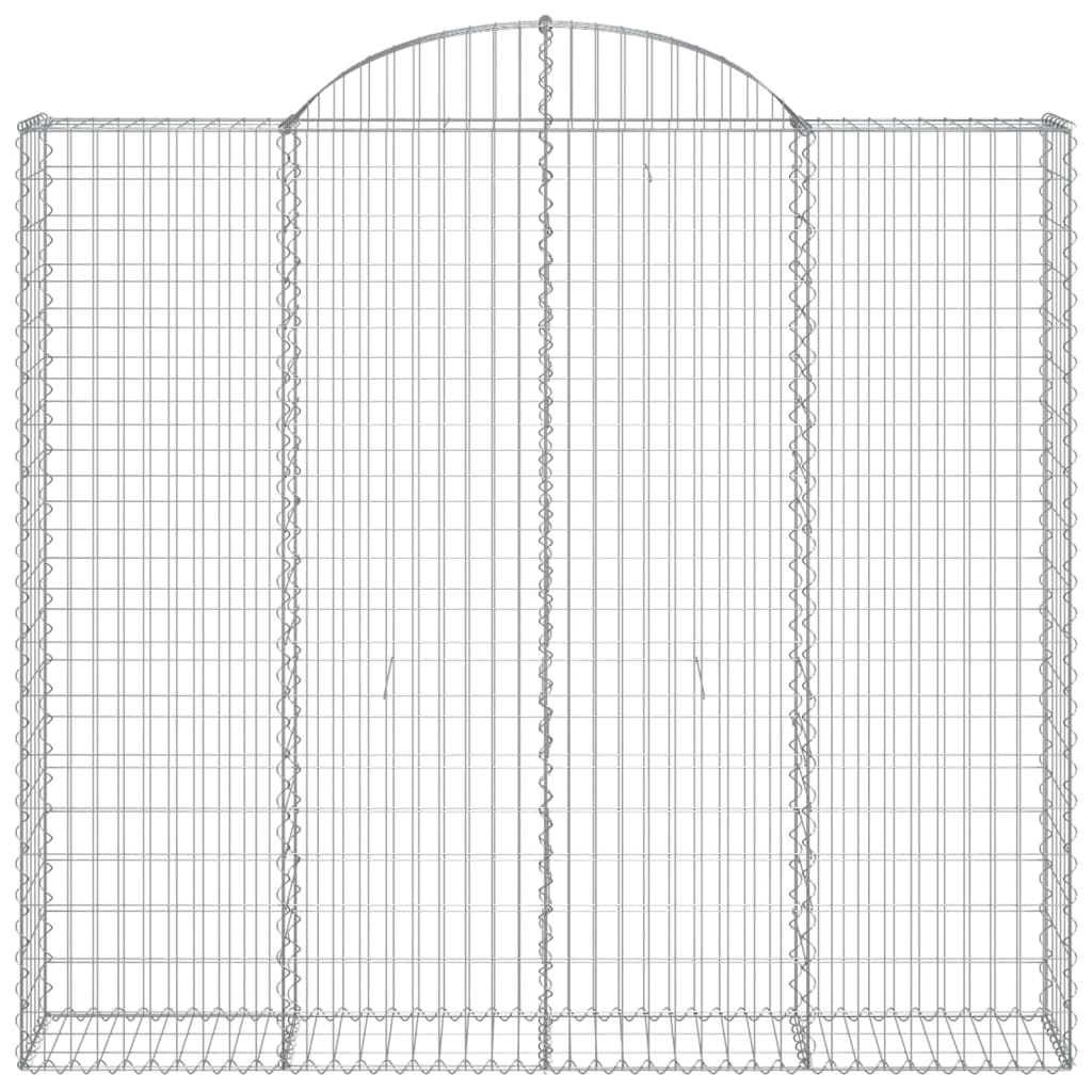 Schanskorven 9 st gewelfd 200x50x180/200 cm ijzer 9 200 x 50 x 180/200 cm