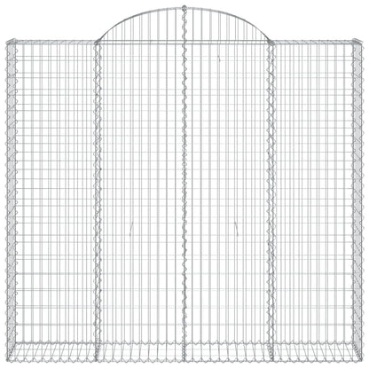 Schanskorven 9 st gewelfd 200x50x180/200 cm ijzer 9 200 x 50 x 180/200 cm