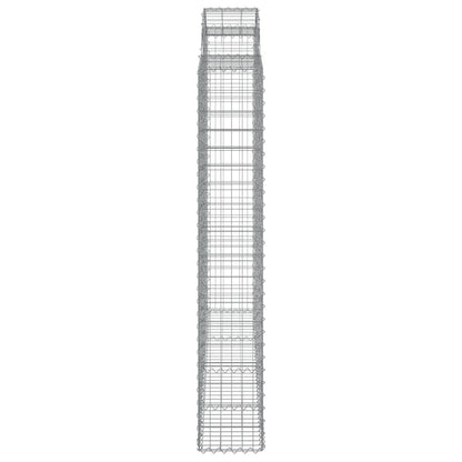 Schanskorven 9 st gewelfd 200x50x180/200 cm ijzer 9 200 x 50 x 180/200 cm