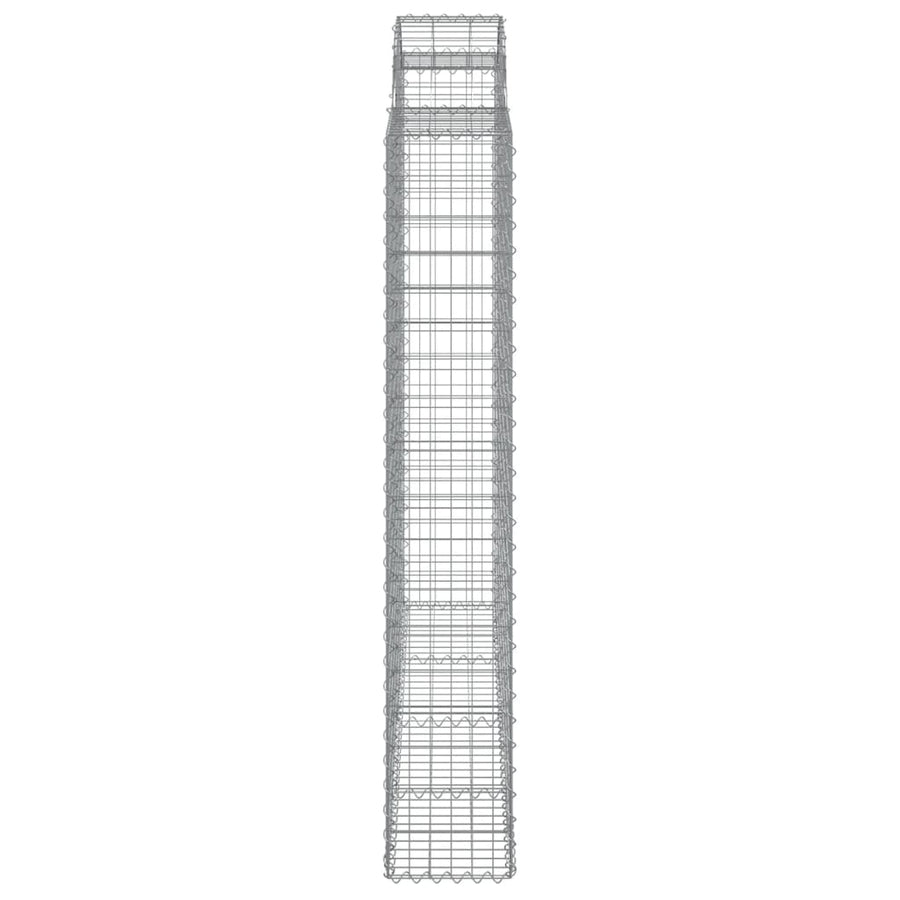 Schanskorven 9 st gewelfd 200x50x180/200 cm ijzer 9 200 x 50 x 180/200 cm