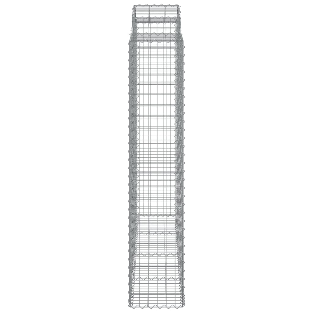 Schanskorven 2 st gewelfd 200x50x200/220 cm ijzer 2 200 x 50 x 200/220 cm