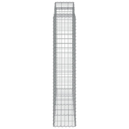 Schanskorven 2 st gewelfd 200x50x200/220 cm ijzer 2 200 x 50 x 200/220 cm