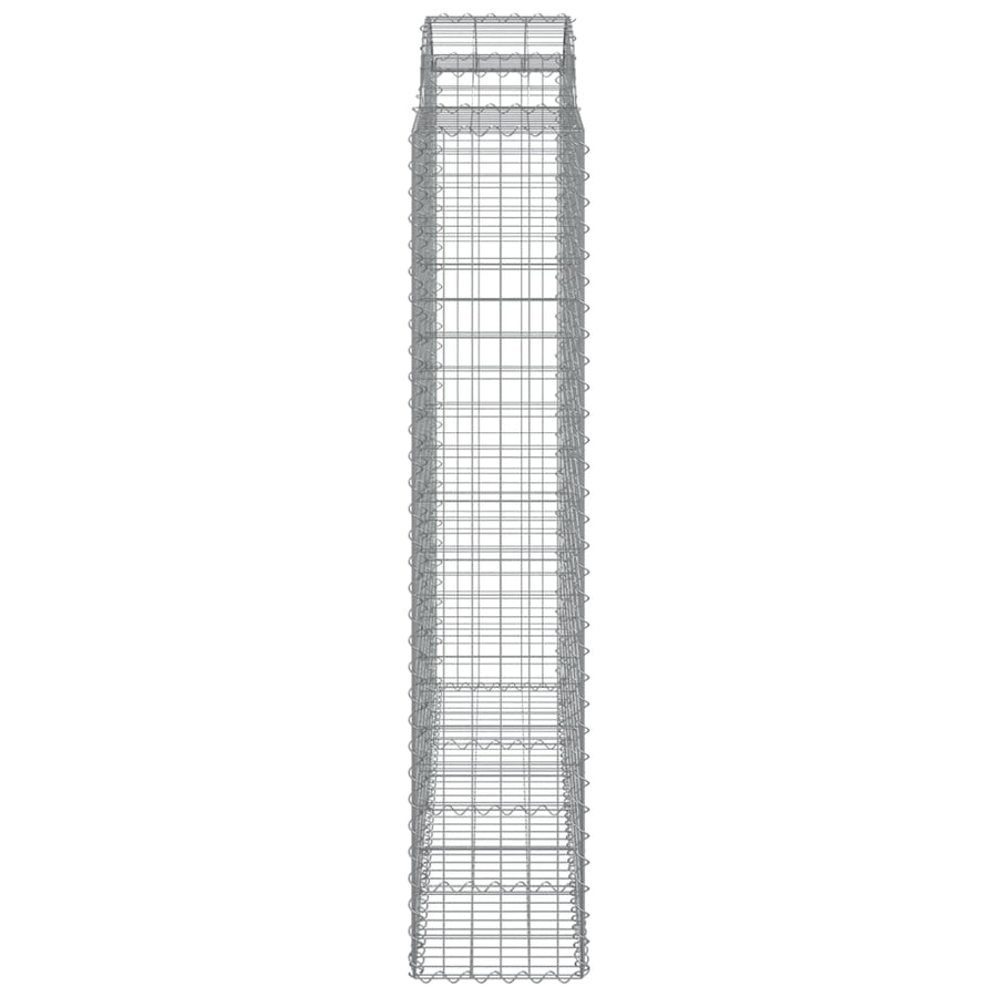 Schanskorven 2 st gewelfd 200x50x200/220 cm ijzer 2 200 x 50 x 200/220 cm
