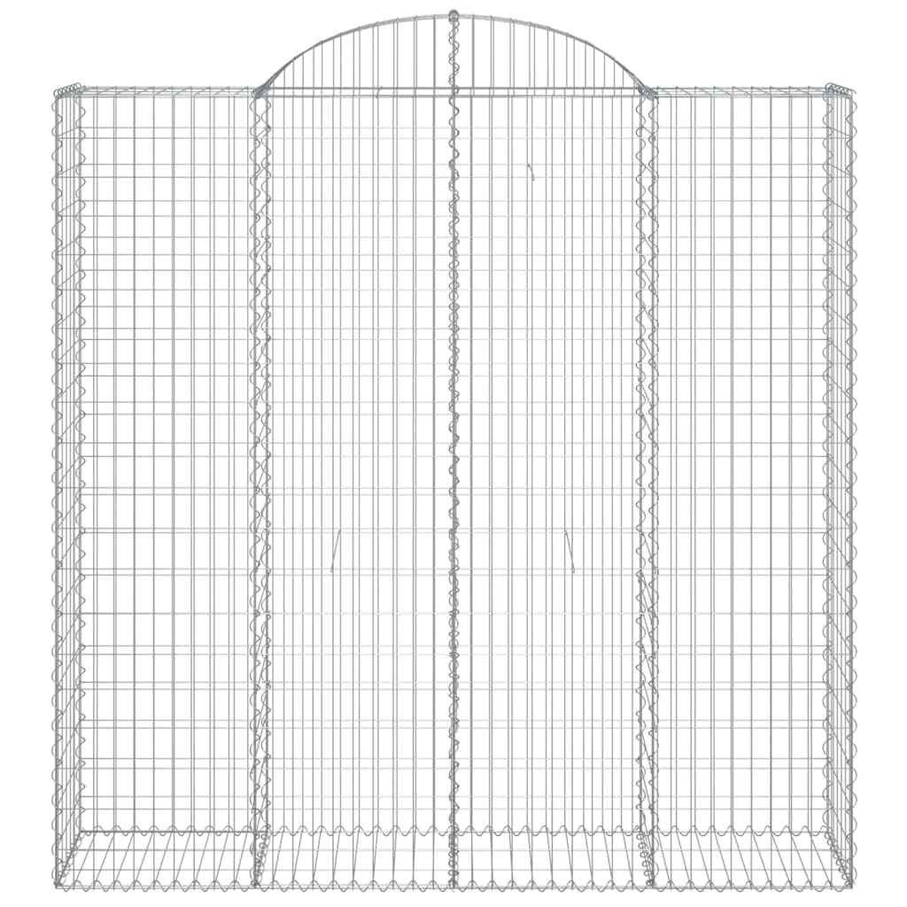 Schanskorven 3 st gewelfd 200x50x200/220 cm ijzer 3 200 x 50 x 200/220 cm
