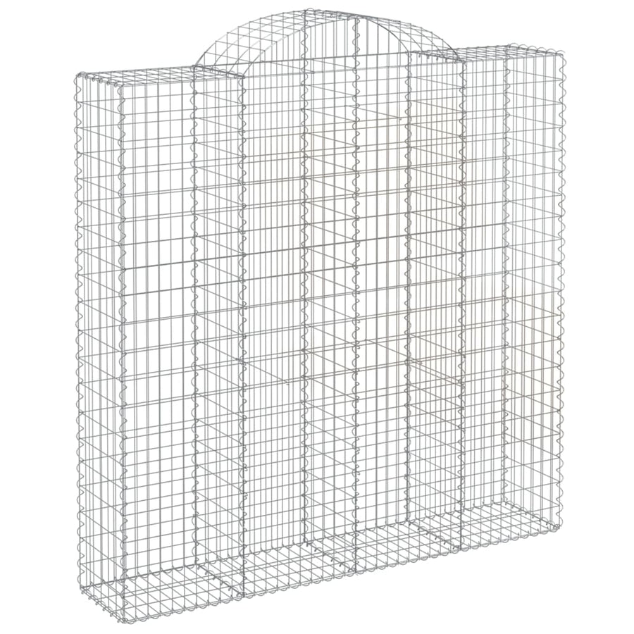 Schanskorven 5 st gewelfd 200x50x200/220 cm ijzer 5 200 x 50 x 200/220 cm