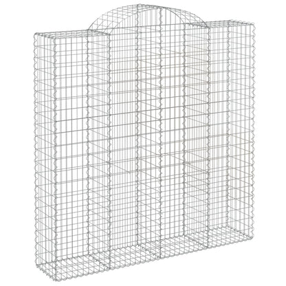 Schanskorven 8 st gewelfd 200x50x200/220 cm ijzer 8 200 x 50 x 200/220 cm