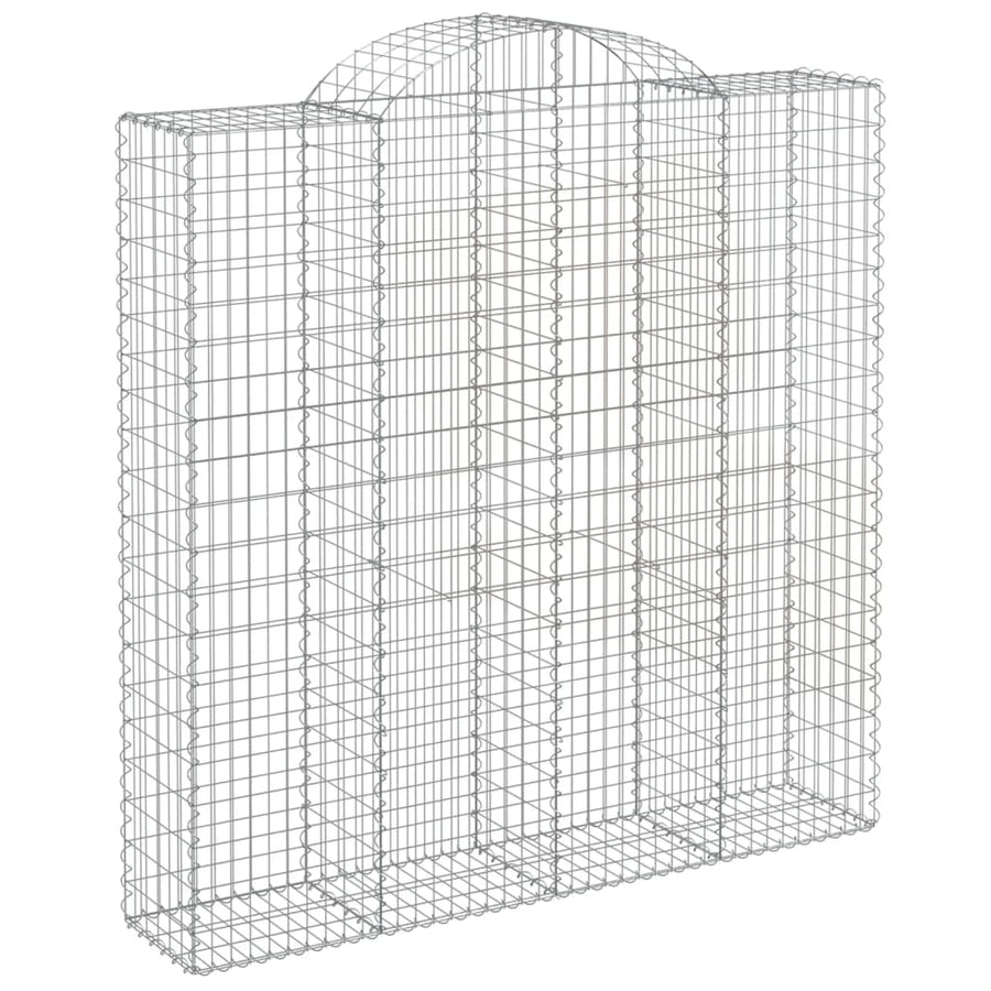 Schanskorven 8 st gewelfd 200x50x200/220 cm ijzer 8 200 x 50 x 200/220 cm