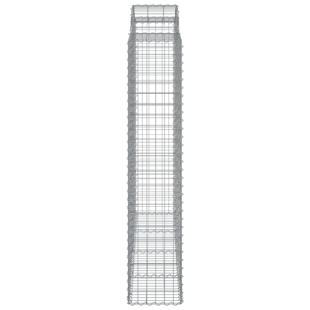 Schanskorven 8 st gewelfd 200x50x200/220 cm ijzer 8 200 x 50 x 200/220 cm