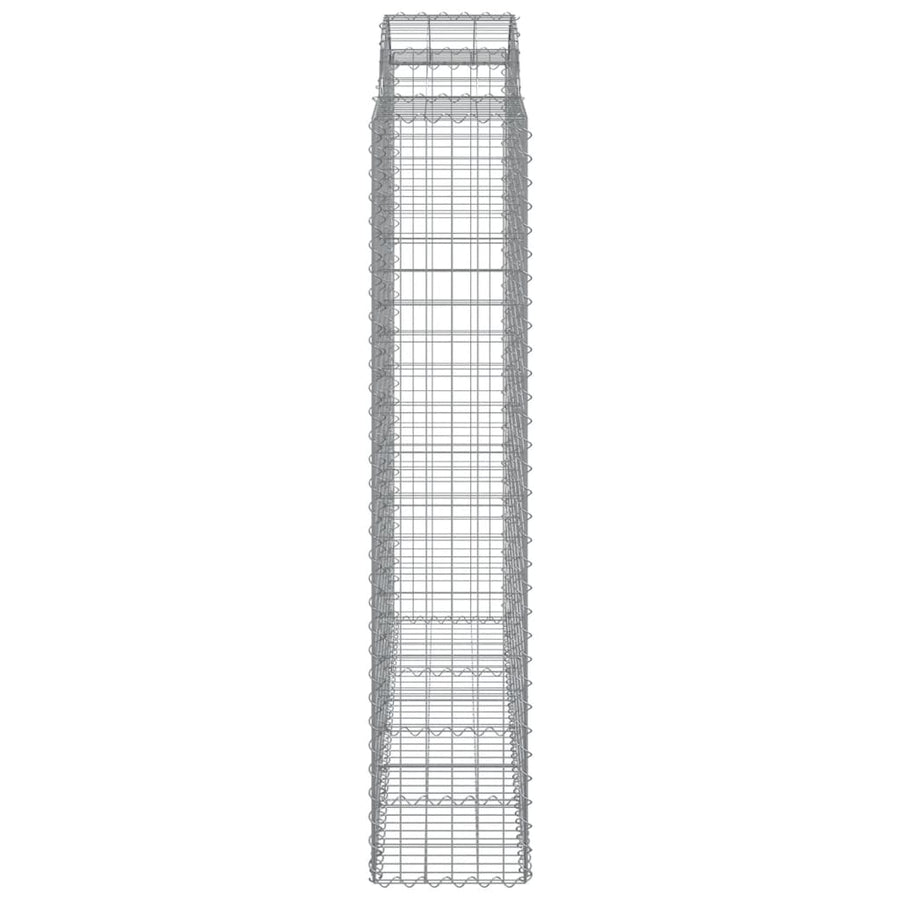Schanskorven 8 st gewelfd 200x50x200/220 cm ijzer 8 200 x 50 x 200/220 cm