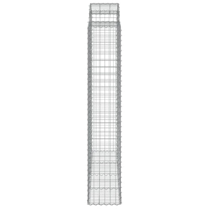Schanskorven 2 st gewelfd 200x50x220/240 cm ijzer 2 200 x 50 x 220/240 cm