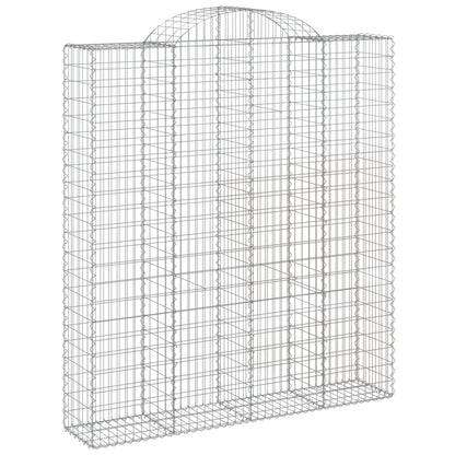 Schanskorven 6 st gewelfd 200x50x220/240 cm ijzer 6 200 x 50 x 220/240 cm