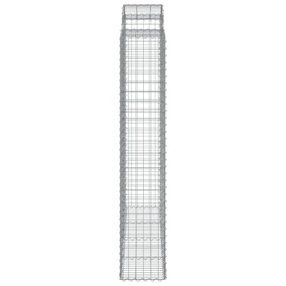 Schanskorven 6 st gewelfd 200x50x220/240 cm ijzer 6 200 x 50 x 220/240 cm