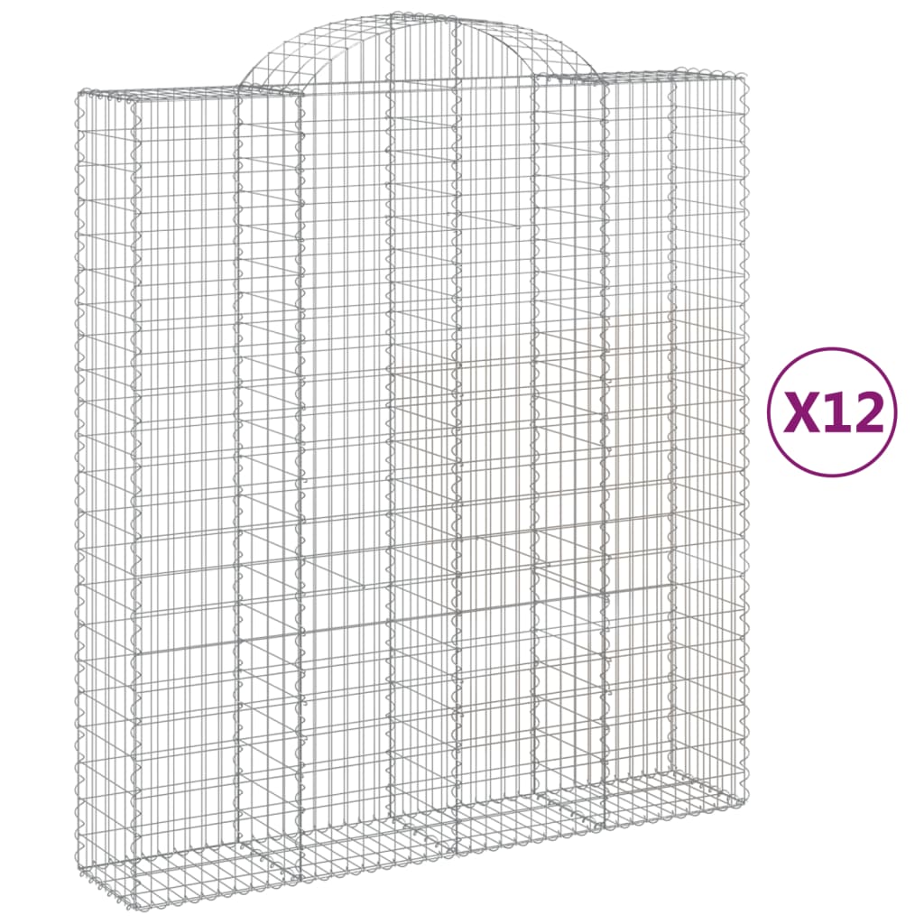 Schanskorven Gewelfd Ijzer 200 x 50 x 220/240 cm 12