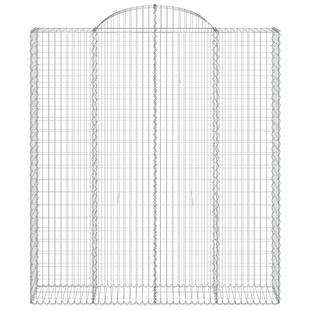 Schanskorven Gewelfd Ijzer Hoogglans Wit 200 x 50 x 220/240 cm 13