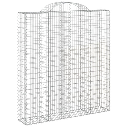 Schanskorven 18 st gewelfd 200x50x220/240 cm ijzer 18 200 x 50 x 220/240 cm