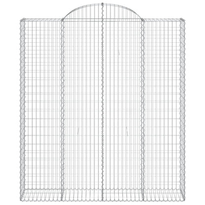 Schanskorven 18 st gewelfd 200x50x220/240 cm ijzer 18 200 x 50 x 220/240 cm