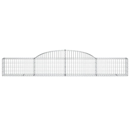 Schanskorven 3 st gewelfd 300x30x40/60 cm gegalvaniseerd ijzer 3 300 x 30 x 40/60 cm