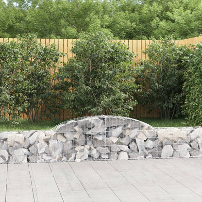 Schanskorven 11 st gewelfd 300x30x40/60 cm gegalvaniseerd ijzer 11 300 x 30 x 40/60 cm