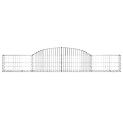 Schanskorven 12 st gewelfd 300x30x40/60 cm gegalvaniseerd ijzer 12 300 x 30 x 40/60 cm