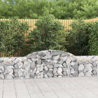 Schanskorven 4 stuks gewelfd 300x30x60/80 cm gegalvaniseerd
