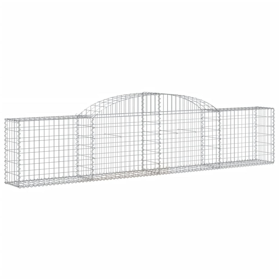 Schanskorven 13 st gewelfd 300x30x60/80 cm gegalvaniseerd ijzer 13 300 x 30 x 60/80 cm