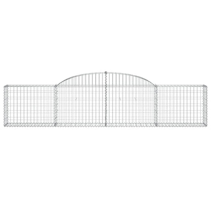 Schanskorven 13 st gewelfd 300x30x60/80 cm gegalvaniseerd ijzer 13 300 x 30 x 60/80 cm
