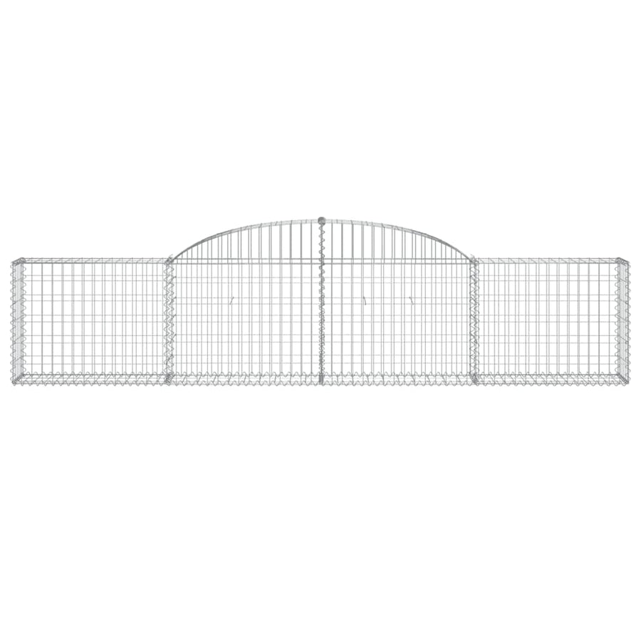 Schanskorven 13 st gewelfd 300x30x60/80 cm gegalvaniseerd ijzer 13 300 x 30 x 60/80 cm