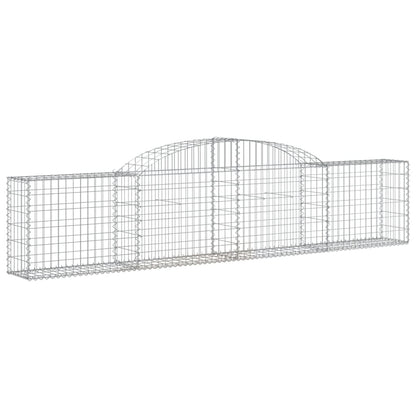 Schanskorven 25 st gewelfd 300x30x60/80 cm gegalvaniseerd ijzer 25 300 x 30 x 60/80 cm
