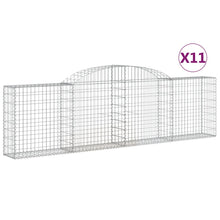 Schanskorven 11 st gewelfd 300x30x80/100 cm ijzer 11 300 x 30 x 80/100 cm