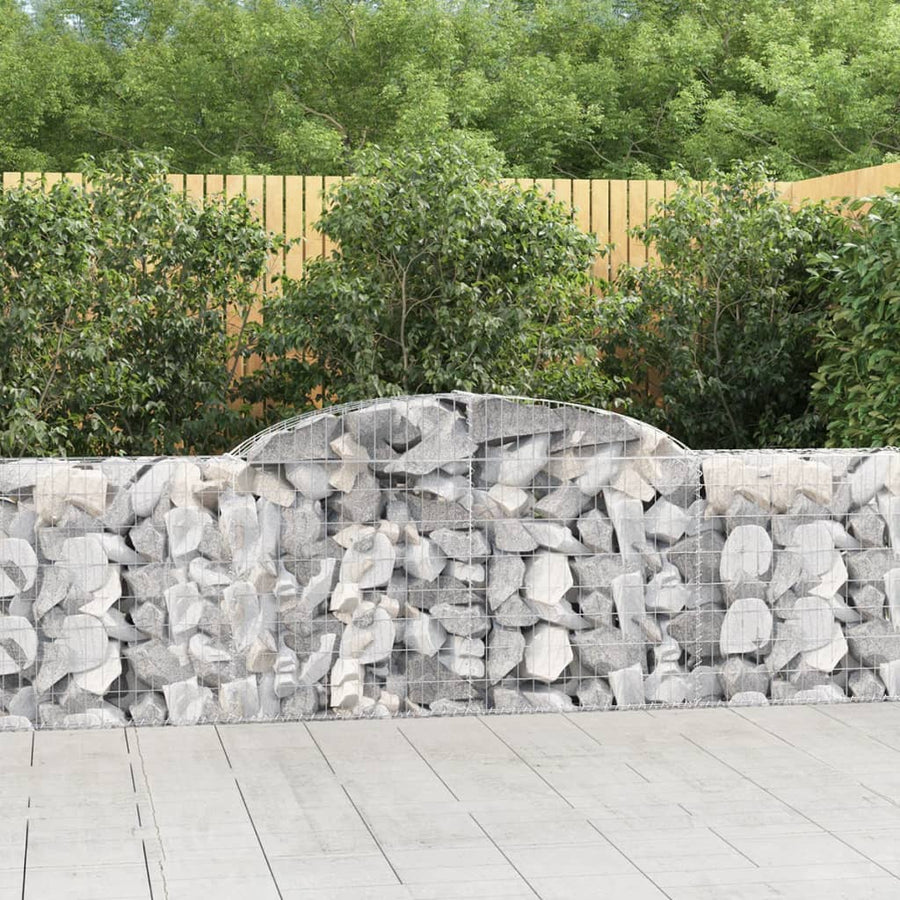 Schanskorven 11 st gewelfd 300x30x80/100 cm ijzer 11 300 x 30 x 80/100 cm