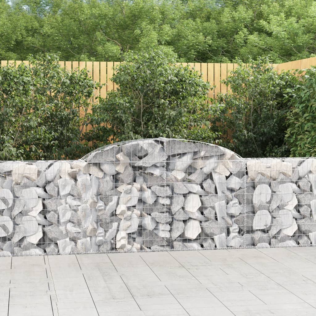Schanskorven 13 st gewelfd 300x30x80/100 cm ijzer 13 300 x 30 x 80/100 cm